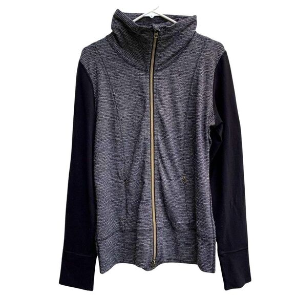 Lululemon Daily Yoga Practice Jacket Coco Pique Women's Size 10 - Picture 1 of 9